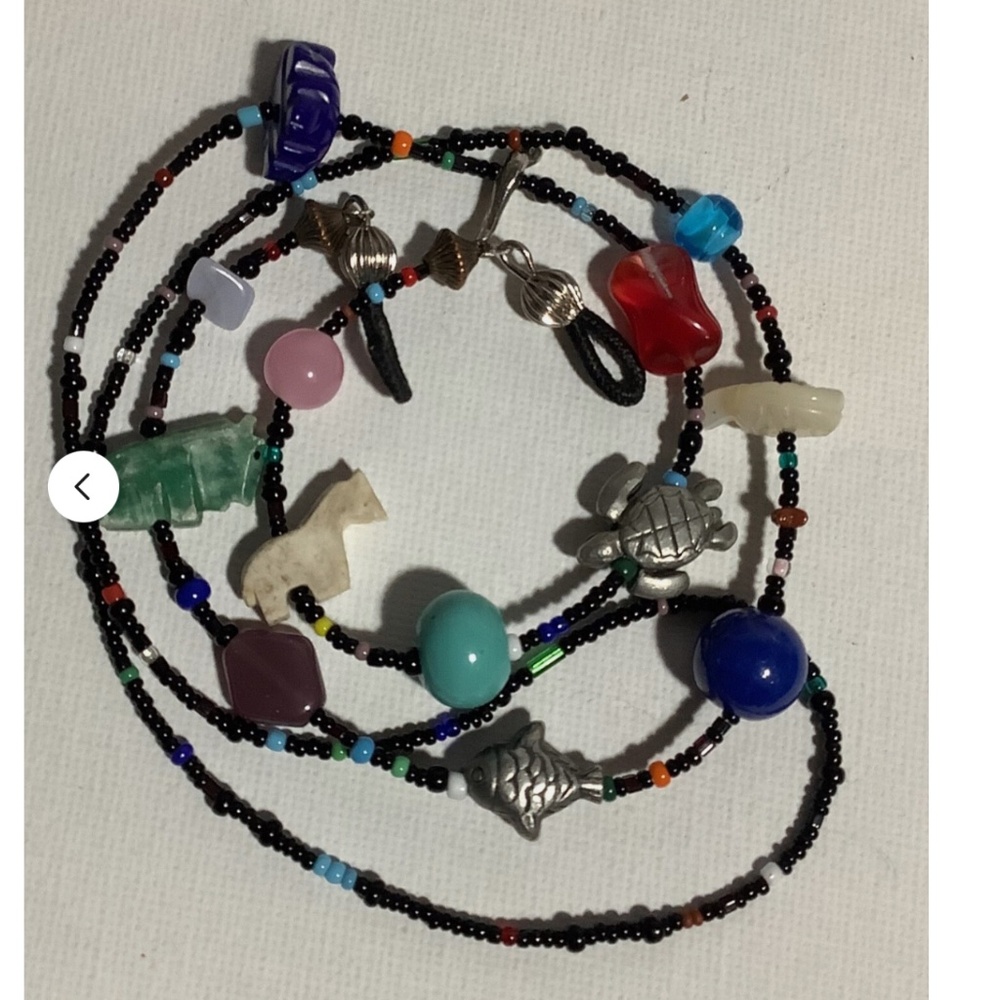 Southwestern Fetish Handmade Beaded Lanyard Eyeglass Holder